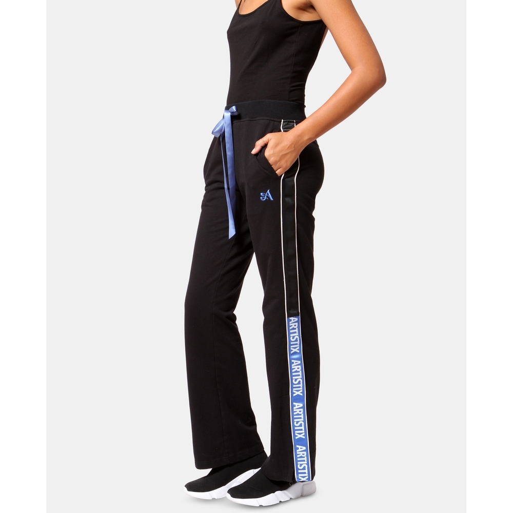 Artistix Womens Logo Stripe Track Pants Size:Small Color:Black